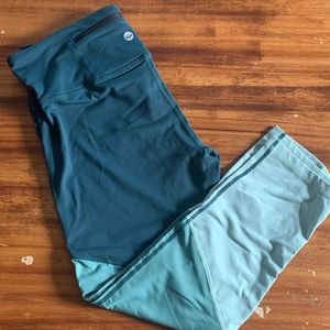 Senita Triple Threat Capris in Green